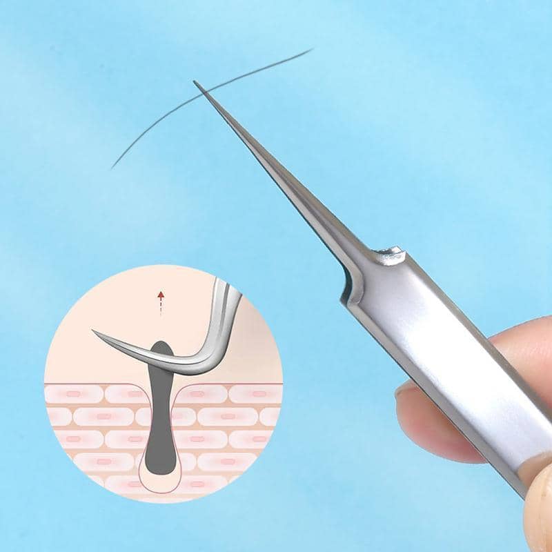 Stainless Steel Blackhead Tweezers - Straight Tip - view 4