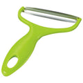 Stainless Steel Cabbage Peeler with Wide Blade - Green Handle - view 2