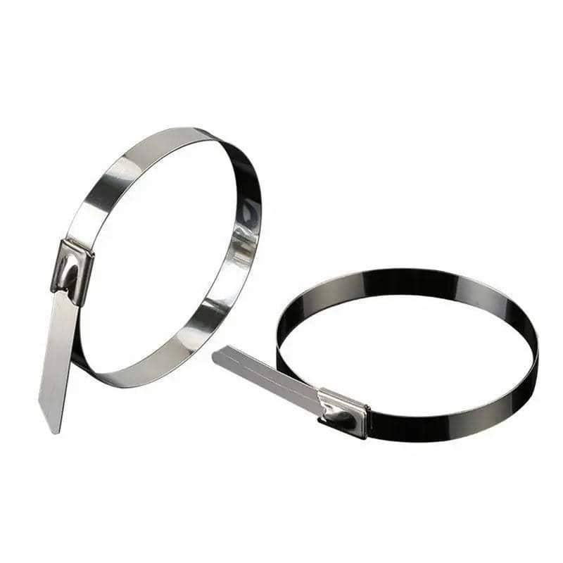 Stainless Steel Cable Ties 100 Pack, Marine Grade SS304 - 7.9 x 400mm - view 3