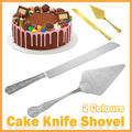 Stainless Steel Cake Knife and Scoop Set - Silver - view 2