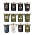 Stainless Steel Camping Cup Set of 4 with Storage Bag - Black - view 3