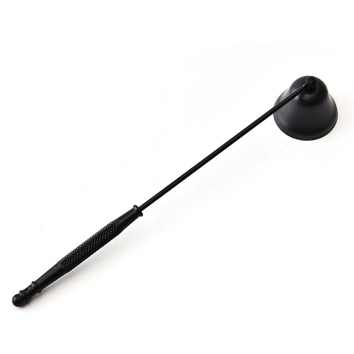 Stainless Steel Candle Snuffer with Bell Hood - Black