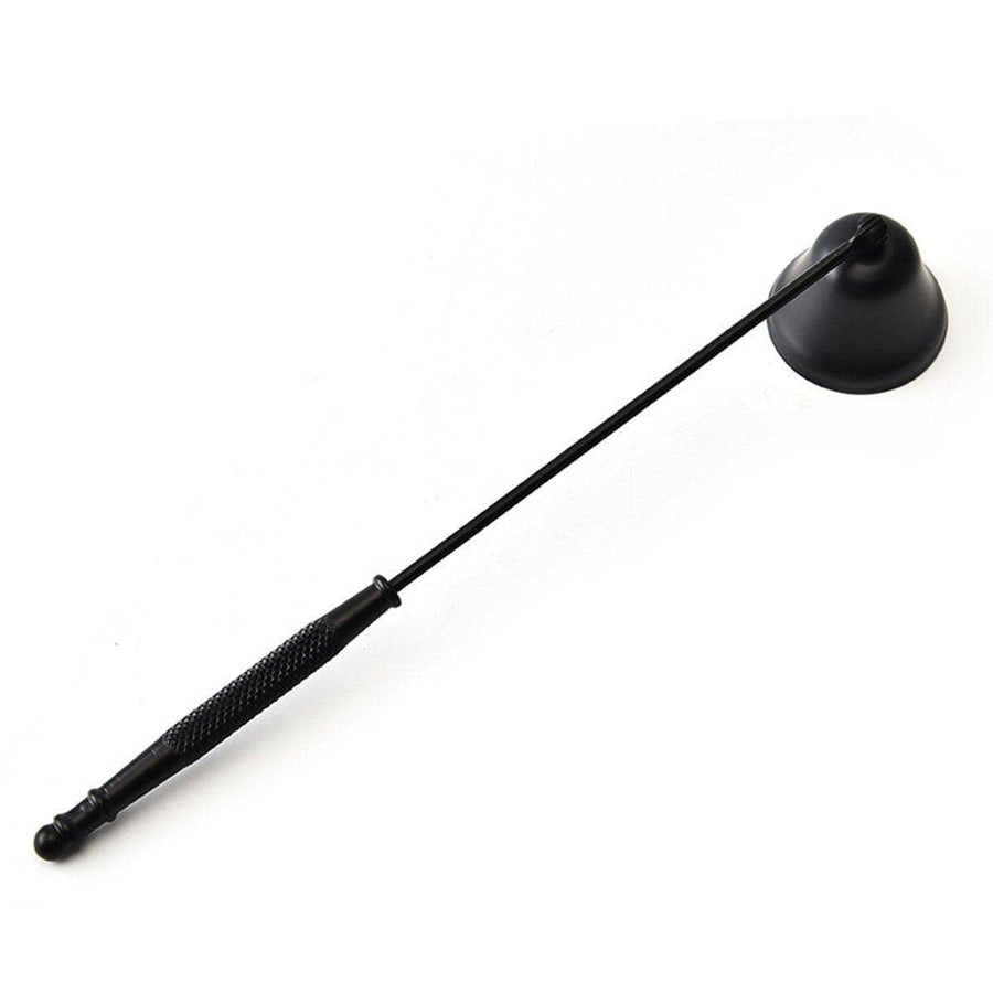 Stainless Steel Candle Snuffer with Bell Hood - Black