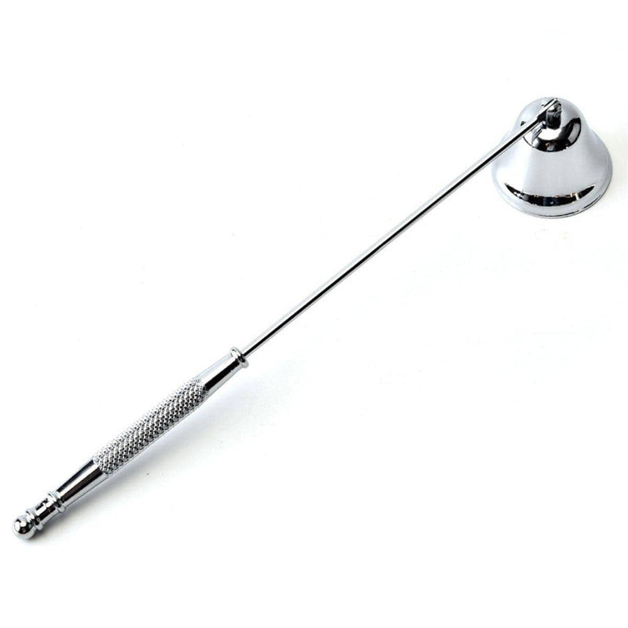 Stainless Steel Candle Snuffer with Bell Hood - Silver