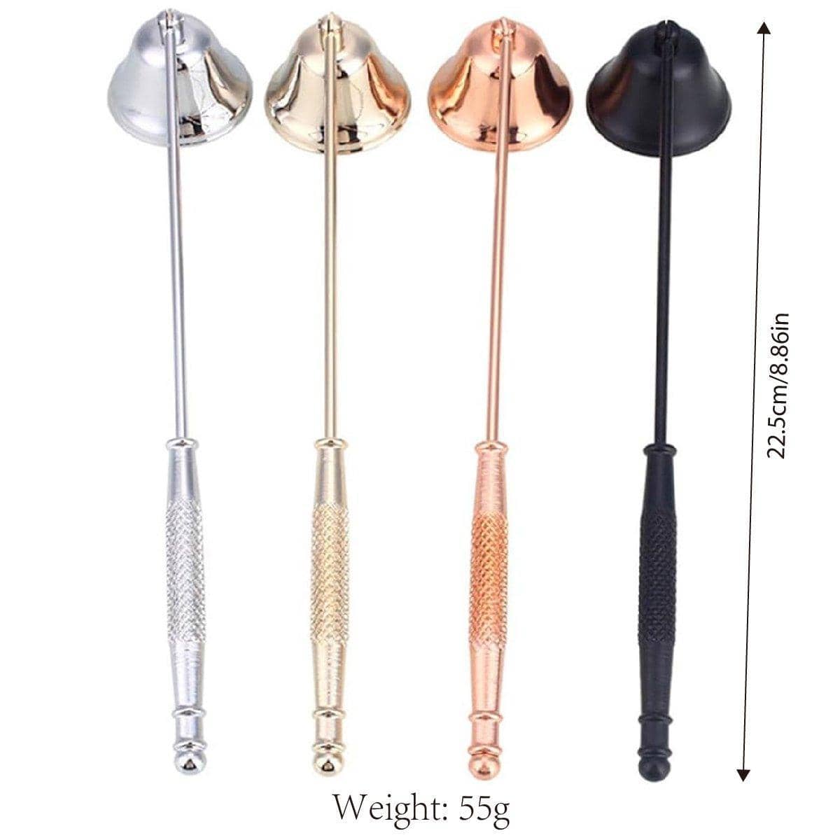 Stainless Steel Candle Snuffer with Bell Hood - Silver - view 4