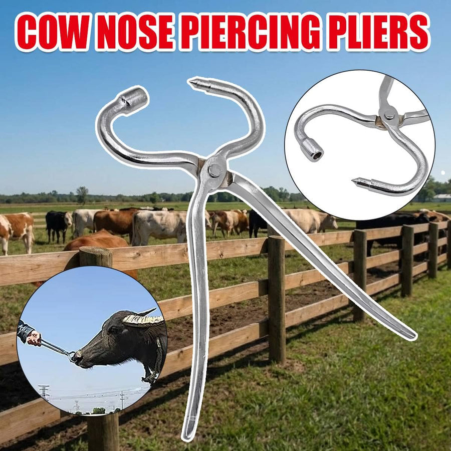 Stainless Steel Cattle Nose Ring Pliers, Livestock Handling Tool