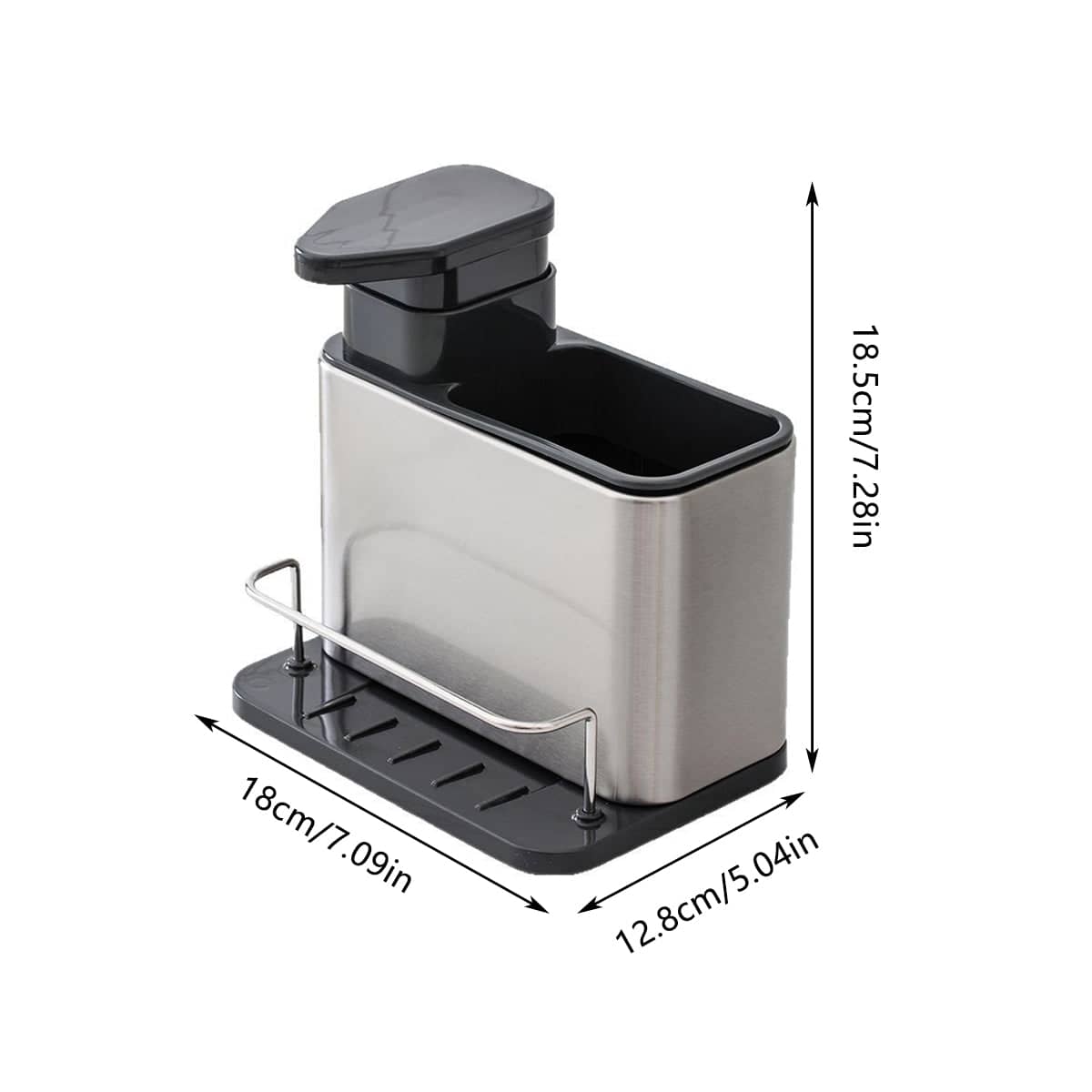 Stainless Steel Chopstick Holder and Cutlery Drain Rack, Multi Function Kitchen Organiser - view 3