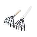 Stainless Steel Clam Rake Set with Wooden Handle, Set of 2 Digging Tools - view 2