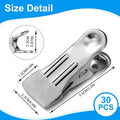 Stainless Steel Clothes Pegs with Non-Slip Coating - Pack of 30 - view 3