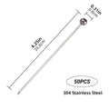 Stainless Steel Cocktail Picks Set of 50 with Ball Top for Martinis and Olives - view 3