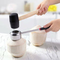 Stainless Steel Coconut Opener Drill and Rubber Hammer Tool Set - view 3