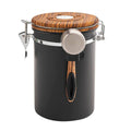Stainless Steel Coffee Bean Storage Canister with Date Tracker and Spoon - 1500ml, 12.8 x 15.3 cm