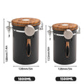 Stainless Steel Coffee Bean Storage Canister with Date Tracker and Spoon - 1500ml, 12.8 x 15.3 cm - view 4