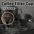 Stainless Steel Coffee Filter Cup with Handle - Matte Black