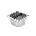 Stainless Steel Coffee Grounds Knock Box with Rubber Bar - Size S, 1.5 L