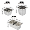 Stainless Steel Coffee Grounds Knock Box with Rubber Bar - Size S, 1.5 L - view 4