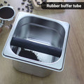 Stainless Steel Coffee Grounds Knock Box with Rubber Bar - Size S, 1.5 L - view 5