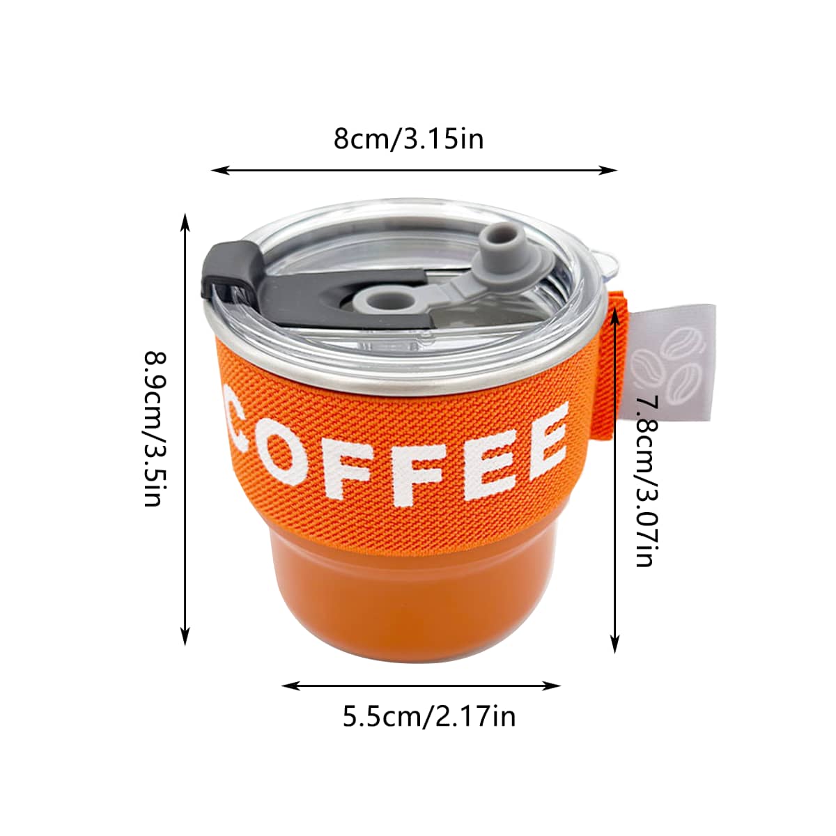 Stainless Steel Coffee Mug with Insulated Sleeve, 250 ml - Original - view 4