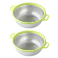 Stainless Steel Colander Drain Basin for Vegetables and Fruit, Pack of 2 - view 2