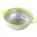 Stainless Steel Colander Drain Basin for Vegetables and Fruit, Pack of 2 - view 3