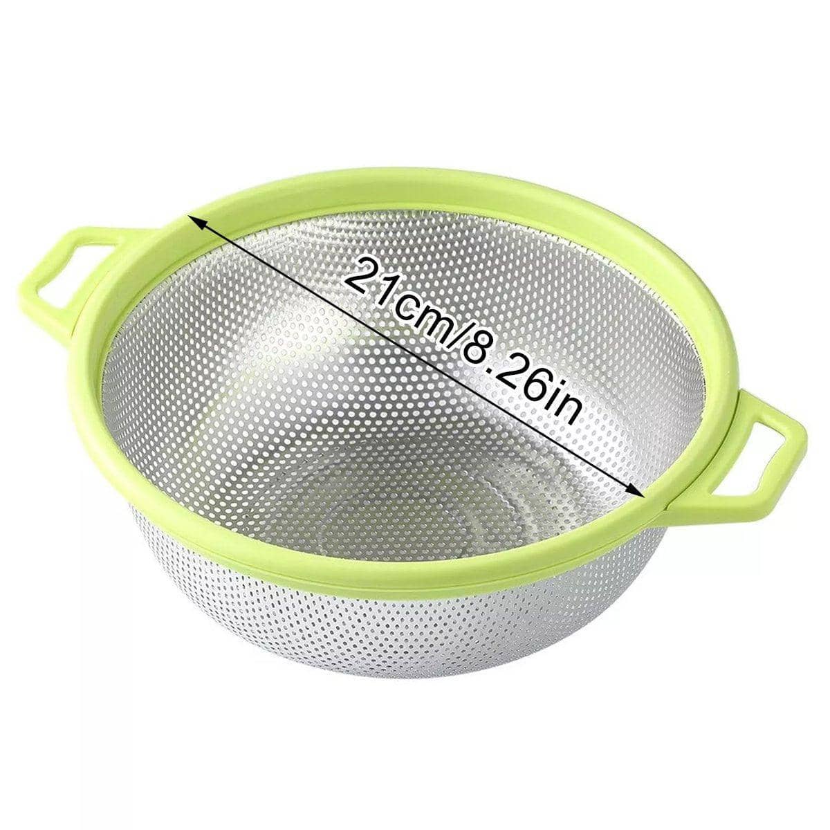 Stainless Steel Colander Drain Basin for Vegetables and Fruit, Pack of 2 - view 3