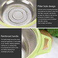 Stainless Steel Colander Drain Basin for Vegetables and Fruit, Pack of 2 - view 5