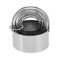 Stainless Steel Cookie Cutter Set Pack of 5 - Circle