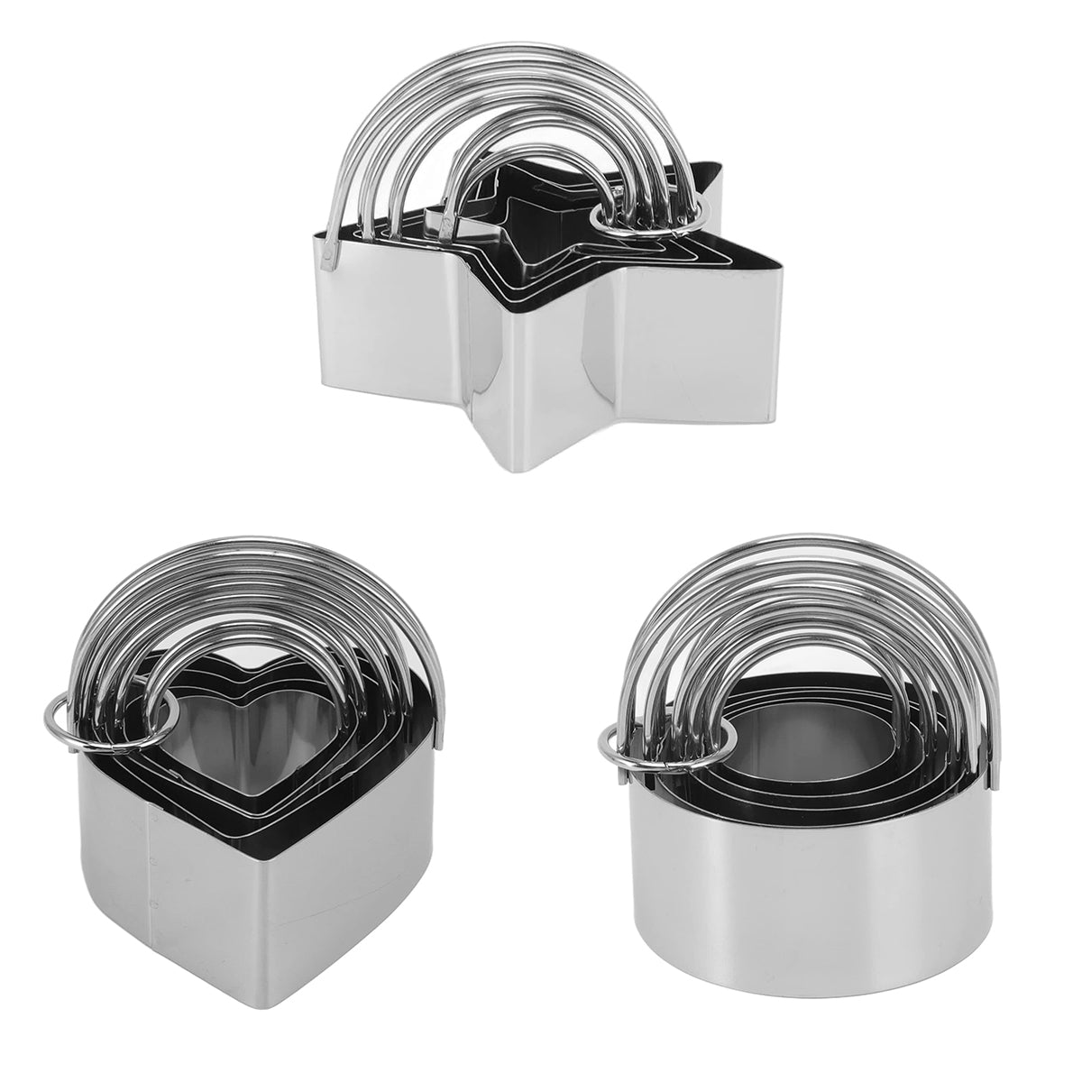 Stainless Steel Cookie Cutter Set Pack of 5 - Heart - view 3