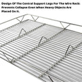 Stainless Steel Cooling Rack for Baking, Pack of 2 (60 x 40 cm) - view 5