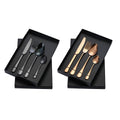Stainless Steel Cutlery Set, 2 Sets of 4 Pieces in Gift Box - Rose Gold - view 3