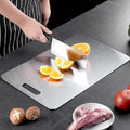 Stainless Steel Cutting Board Set of 3, Double-Sided with Handles - view 5