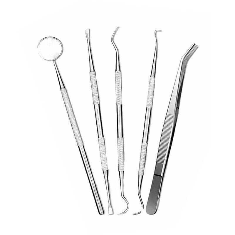 Stainless Steel Dental Hygiene Tool Kit with Mirror and Scaler - 6 Piece Set - view 2