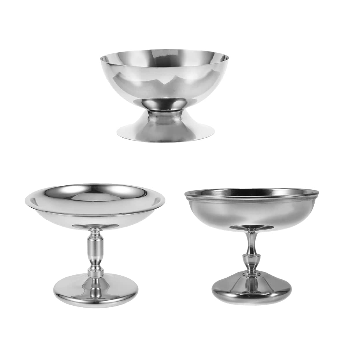 Stainless Steel Dessert Cup with Pedestal Base - 90 ml - view 3