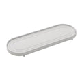 Stainless Steel Diatomite Tray Countertop Drying Mat Bathroom Kitchen Sink Organiser - White