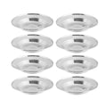 Stainless Steel Dinner Plates, Set of 8 - 22 cm Round Food Grade Tableware - view 2