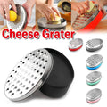 Stainless Steel Double-Sided Cheese Grater with Storage Container - Black - view 2
