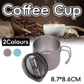 Stainless Steel Double Wall Coffee Mug with Sliding Lid - Teal Blue - view 2
