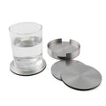 Stainless Steel Drink Coasters Set of 6 with Holder, Heat Resistant Cup Mats - view 4