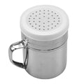 Stainless Steel Dusting Powder Jar with Lid and Handle - view 2