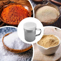 Stainless Steel Dusting Powder Jar with Lid and Handle - view 4