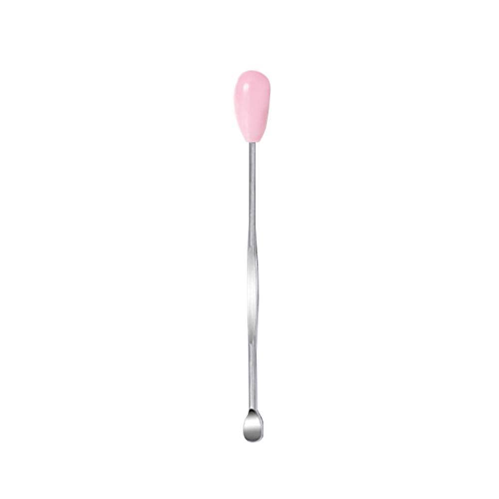 Stainless Steel Ear Pick Scoop, Reusable Earwax Removal Tool - Pink