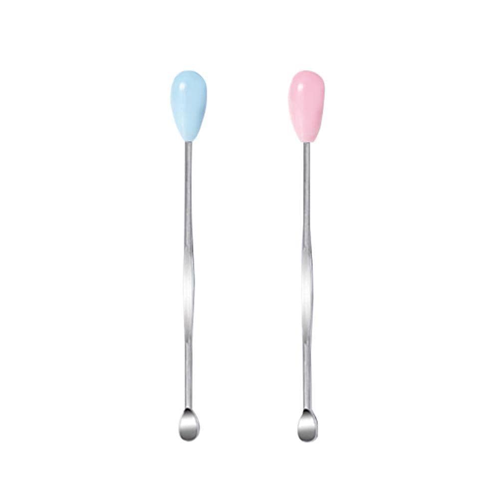 Stainless Steel Ear Pick Scoop, Reusable Earwax Removal Tool - Pink - view 3