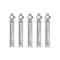 Stainless Steel Expansion Anchor Bolts, Hex Head, Pack of 5 - M8 x 90 mm
