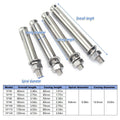 Stainless Steel Expansion Anchor Bolts - M10 x 90 mm, Pack of 5 - view 4