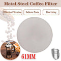 Stainless Steel Fine Coffee Filter Mesh 61mm, Compatible with AeroPress