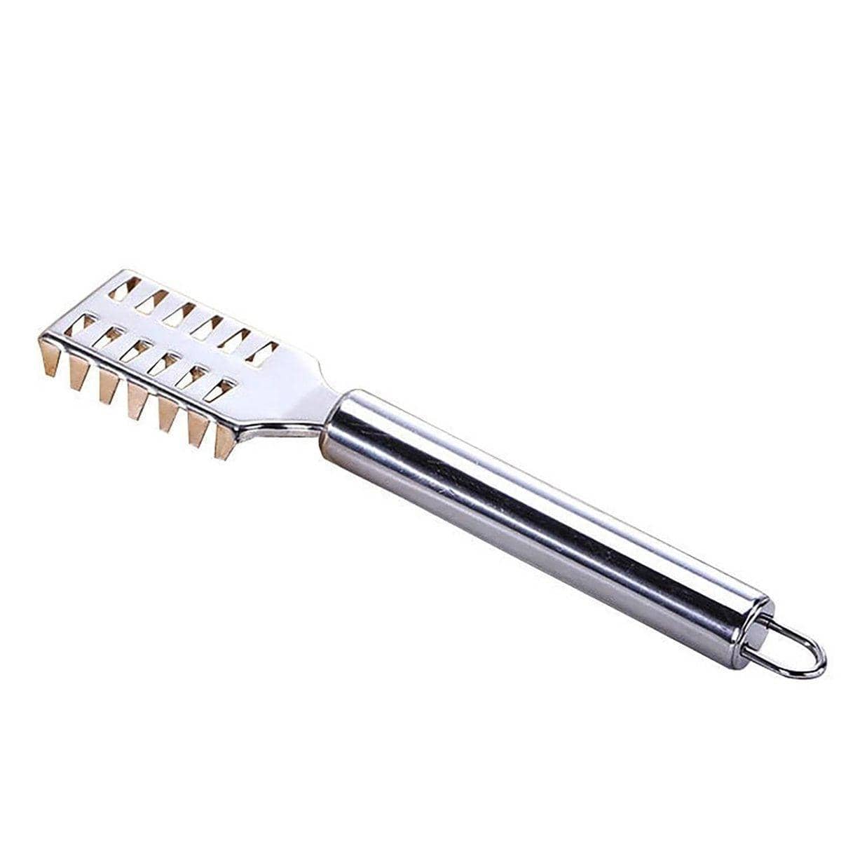 Stainless Steel Fish Scale Scraper with Hanging Hole - view 2