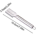 Stainless Steel Fish Scale Scraper with Hanging Hole - view 3