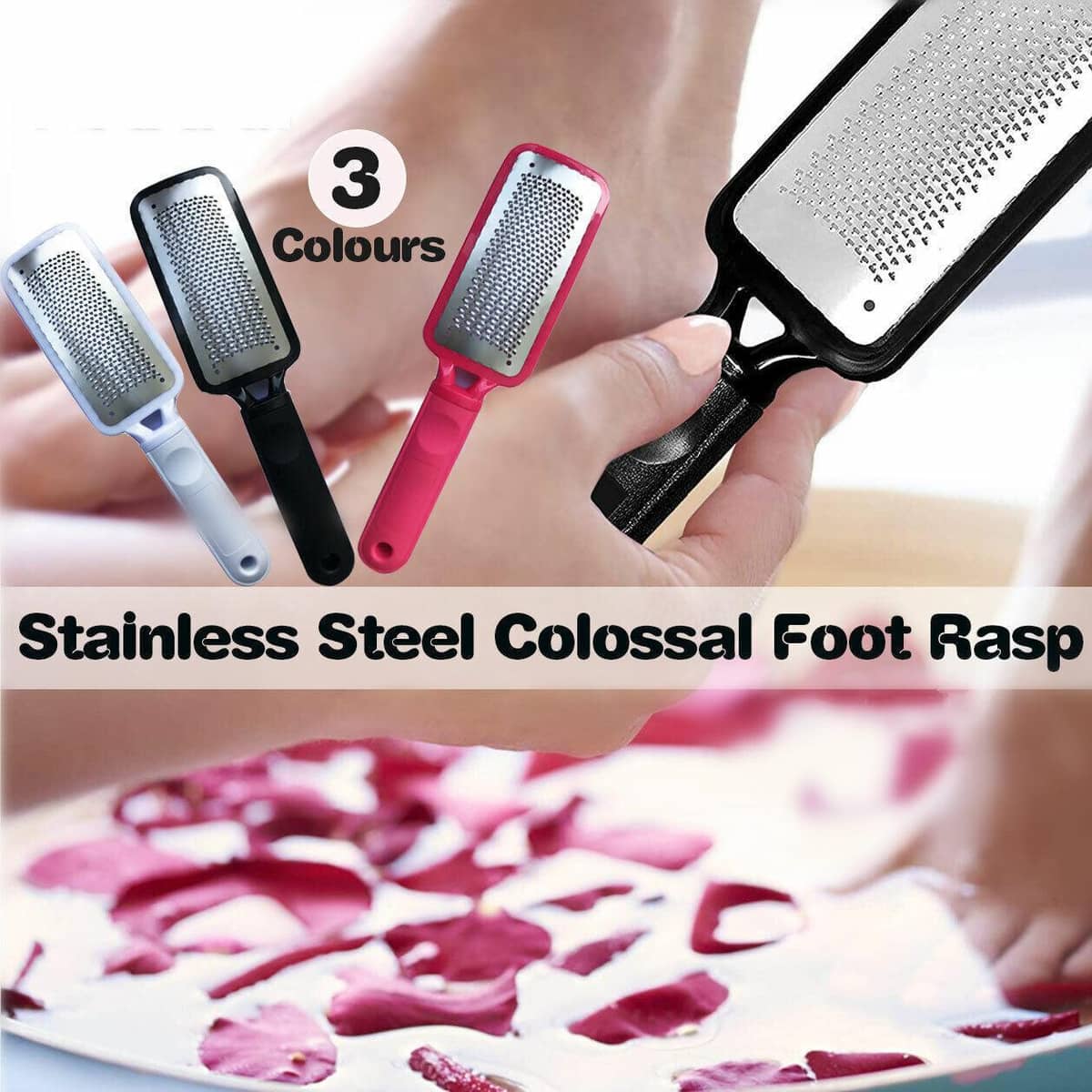 Stainless Steel Foot File Callus Remover - Black - view 2