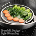 Stainless Steel Frying Skimmer Oil Drain Rack with Tray, 22 cm Heat Resistant - view 5