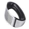 Stainless Steel Garlic Press Crusher - Black